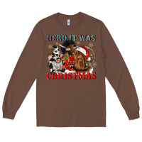 Chestnut herd it was christmas Long Sleeve Tee - CowGirlArtShop