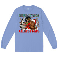 Colony Blue herd it was christmas Long Sleeve Tee - CowGirlArtShop