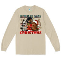 Mushroom herd it was christmas Long Sleeve Tee - CowGirlArtShop