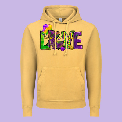 Love Louisiana Vintage Hoodie Designed By Howdyjamesfarm