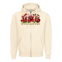 Sandshell Jesus The Reason For The Season Zipper Hoodie - CowhideDigitalArt