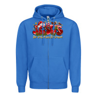 True Royal Jesus The Reason For The Season Zipper Hoodie - CowhideDigitalArt