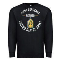 Black first sergeant 1sg retired army military retirement gifts long sleeve Premium Sweatshirt - lanVoArt