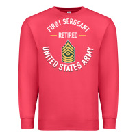 Cardinal first sergeant 1sg retired army military retirement gifts long sleeve Premium Sweatshirt - lanVoArt
