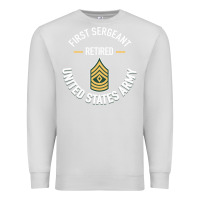 Dove Grey first sergeant 1sg retired army military retirement gifts long sleeve Premium Sweatshirt - lanVoArt
