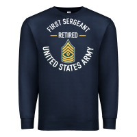 Navy first sergeant 1sg retired army military retirement gifts long sleeve Premium Sweatshirt - lanVoArt