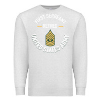 Oatmeal Heather first sergeant 1sg retired army military retirement gifts long sleeve Premium Sweatshirt - lanVoArt