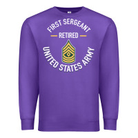 Purple first sergeant 1sg retired army military retirement gifts long sleeve Premium Sweatshirt - lanVoArt