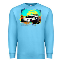 Ocean Blue Lam borghini Aventador SVJ gift Premium Sweatshirt - lanVoArt