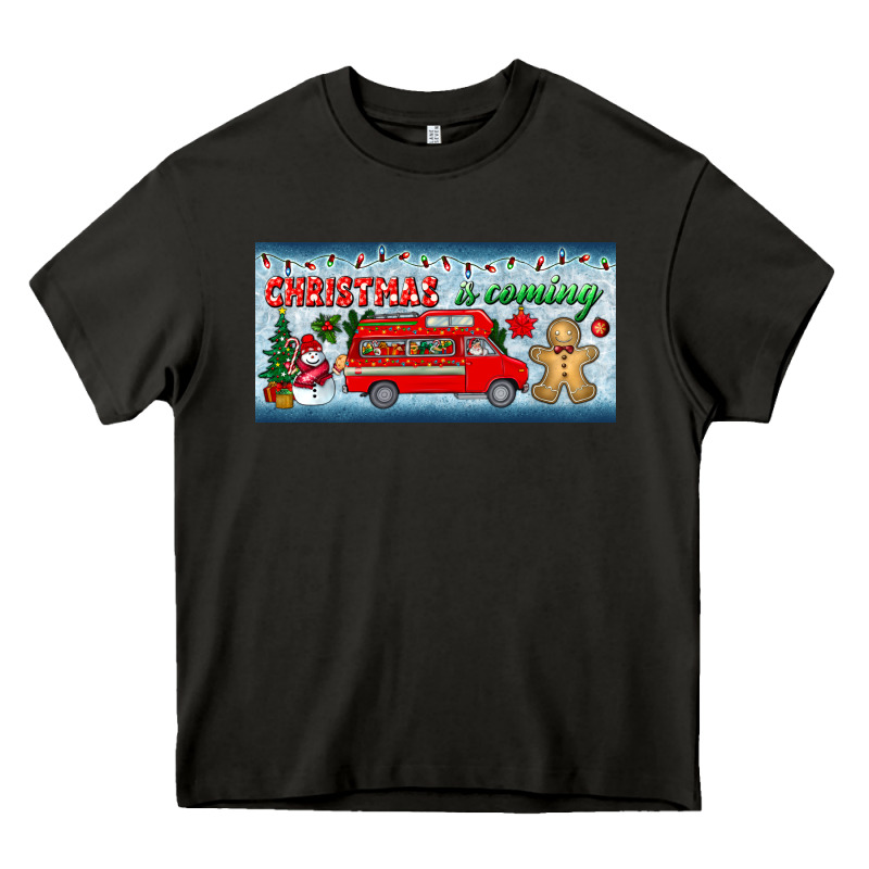 Christmas Is Coming License Plate Heavy Core Tee by BundleAndBundleShop | Teevron