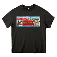 Asphalt christmas is coming license plate Heavy Core Tee - BundleAndBundleShop