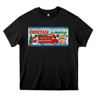 Black christmas is coming license plate Heavy Core Tee - BundleAndBundleShop