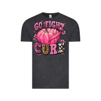 Vintage Black go fight cure pumpkin Vintage Tee - texasbilliewilder