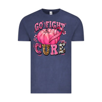 Vintage Denim go fight cure pumpkin Vintage Tee - texasbilliewilder