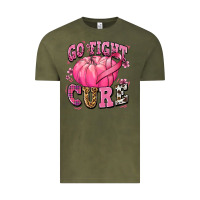 Vintage Olive go fight cure pumpkin Vintage Tee - texasbilliewilder