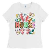 White easter nurse bunny Ladies Tee - Artiststas