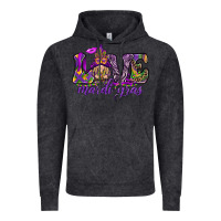 Vintage Black Love Mardi Gras with gnome Vintage Hoodie - HowdyJamesFarm