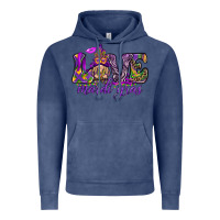 Vintage Denim Love Mardi Gras with gnome Vintage Hoodie - HowdyJamesFarm