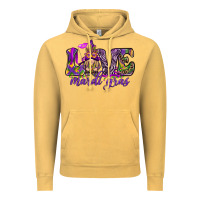 Vintage Mustard Love Mardi Gras with gnome Vintage Hoodie - HowdyJamesFarm