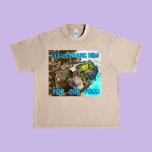 Let Us Thank Hım For Our Food Urban Heavy Tee Designed By Tumblerdesignbyshophia