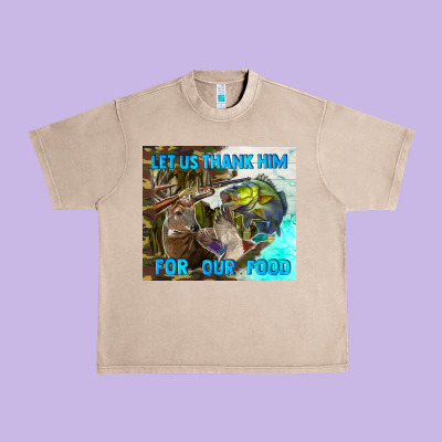 Let Us Thank Hım For Our Food Urban Heavy Tee Designed By Tumblerdesignbyshophia