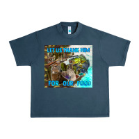 Midnight Navy let us thank hım for our food Urban Heavy Tee - TumblerDesignByShophia