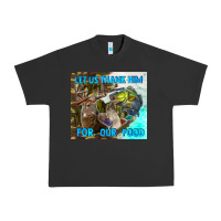 Pigment Black let us thank hım for our food Urban Heavy Tee - TumblerDesignByShophia