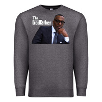 Charcoal Heather kevin samuels   the godfather   memorial shirt rip to the legend! Premium Sweatshirt - lanVoArt