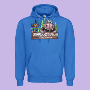 Iwant Hippopota Maps For Christmas Zipper Hoodie Designed By Cowhidedigitalart