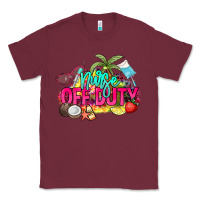 Burgundy Nurse off duty Classic Tee - NancyCooperArtShop