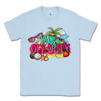 Dusty Blue Nurse off duty Classic Tee - NancyCooperArtShop