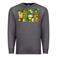 Charcoal Heather st patrick's day coffee cups with gnome Premium Sweatshirt - Artiststas