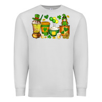 Dove Grey st patrick's day coffee cups with gnome Premium Sweatshirt - Artiststas
