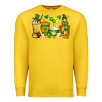 Lemon st patrick's day coffee cups with gnome Premium Sweatshirt - Artiststas