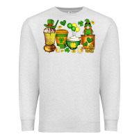 Oatmeal Heather st patrick's day coffee cups with gnome Premium Sweatshirt - Artiststas