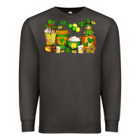 Smoke st patrick's day coffee cups with gnome Premium Sweatshirt - Artiststas