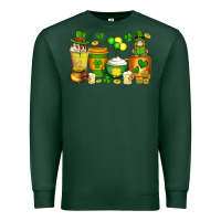 Sports Green st patrick's day coffee cups with gnome Premium Sweatshirt - Artiststas