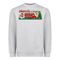 Heather Grey christmas is coming Heavyweight Sweatshirt - BundleAndBundleShop