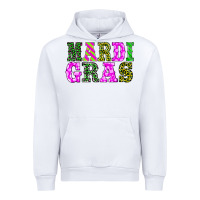 White mardi gras Urban Hoodie - BarkalooDesign