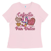 Bubblegum Pink cafecito y pan dulce Ladies Tee - Artiststas