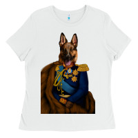 White Pet Portraits, Custom Pet Portraits, Renaissance Pet Portraits, Custom Ladies Tee - RanaPortraitStore