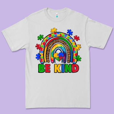 Autism Awareness Rainbow Premium Tee Designed By Artiststas