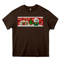Chocolate Brown noel Heavy Core Tee - BundleAndBundleShop