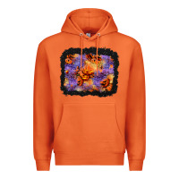 Carrot halloween pumpkin and leopard background Premium Hoodie - BundleAndBundleShop