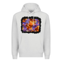 Halloween Pumpkin And Leopard Background Premium Hoodie | Teevron