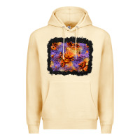 Pina Colada halloween pumpkin and leopard background Premium Hoodie - BundleAndBundleShop