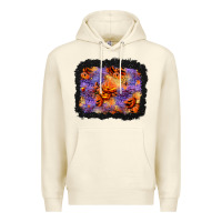 Sandshell halloween pumpkin and leopard background Premium Hoodie - BundleAndBundleShop