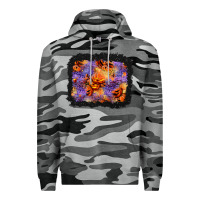 Slate Camo halloween pumpkin and leopard background Premium Hoodie - BundleAndBundleShop
