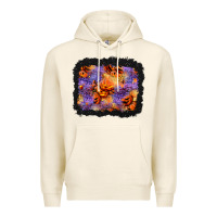 Tofu halloween pumpkin and leopard background Premium Hoodie - BundleAndBundleShop