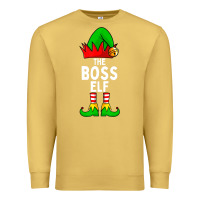 Antique Gold Boss Elf Matching Family Christmas Premium Sweatshirt - lanVoArt